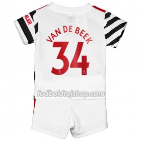 Manchester United Donny Van De Beek 34 Børn 3. Fodboldsæt 2020-21 S/S (+ Korte bukser)